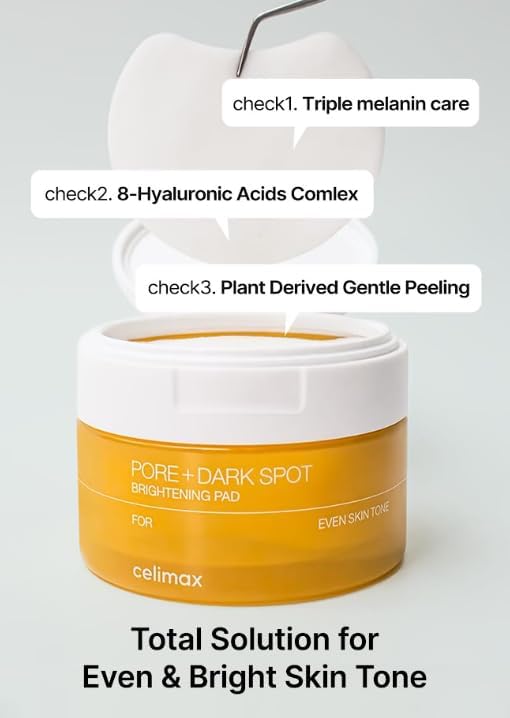 Celimax Pore & Dark Spot Brightening Pad — Pad Esfolianti Illuminanti Anti-Macchie