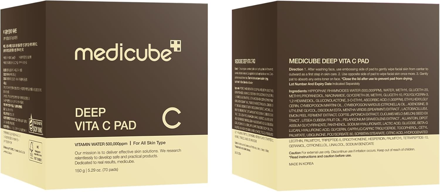 Medicube – Deep Vita C Pad | Pad alla Vitamina C K-Beauty