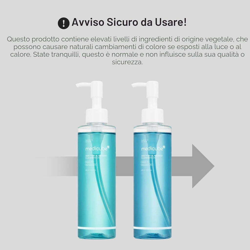 Medicube – Zero Pore Blackhead Deep Cleansing Oil | Olio Detergente Pori K-Beauty