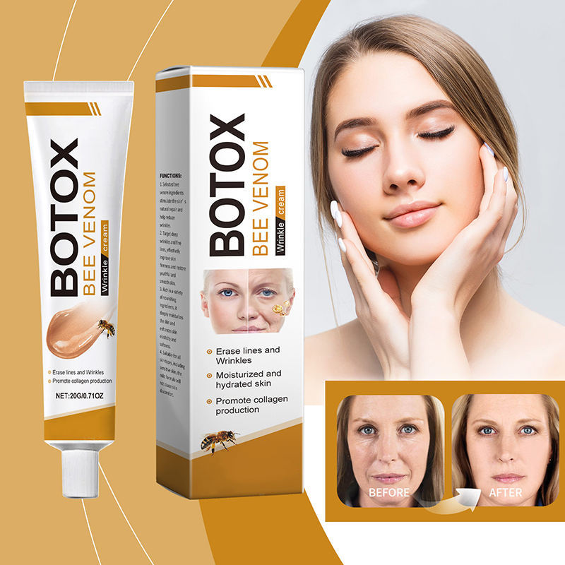 Crema viso anti-età Ouhoe con veleno d'ape effetto botox, crema viso MG store per ridurre i segni dell'età.