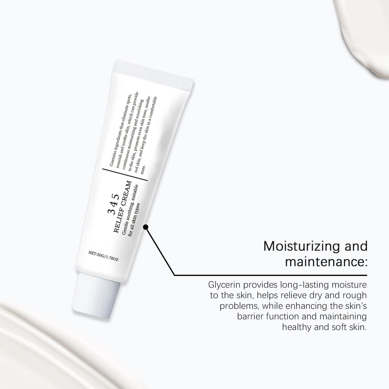 Crema viso lenitiva e idratante vegan MG store, texture cremosa e naturale con ingredienti coreani per la cura della pelle.