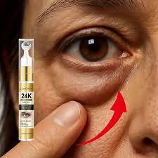 Crema contorno occhi Lanemay 24K Gold di MG store, con packaging elegante e applicatore, ideale per idratare e tonificare la zona occhi.